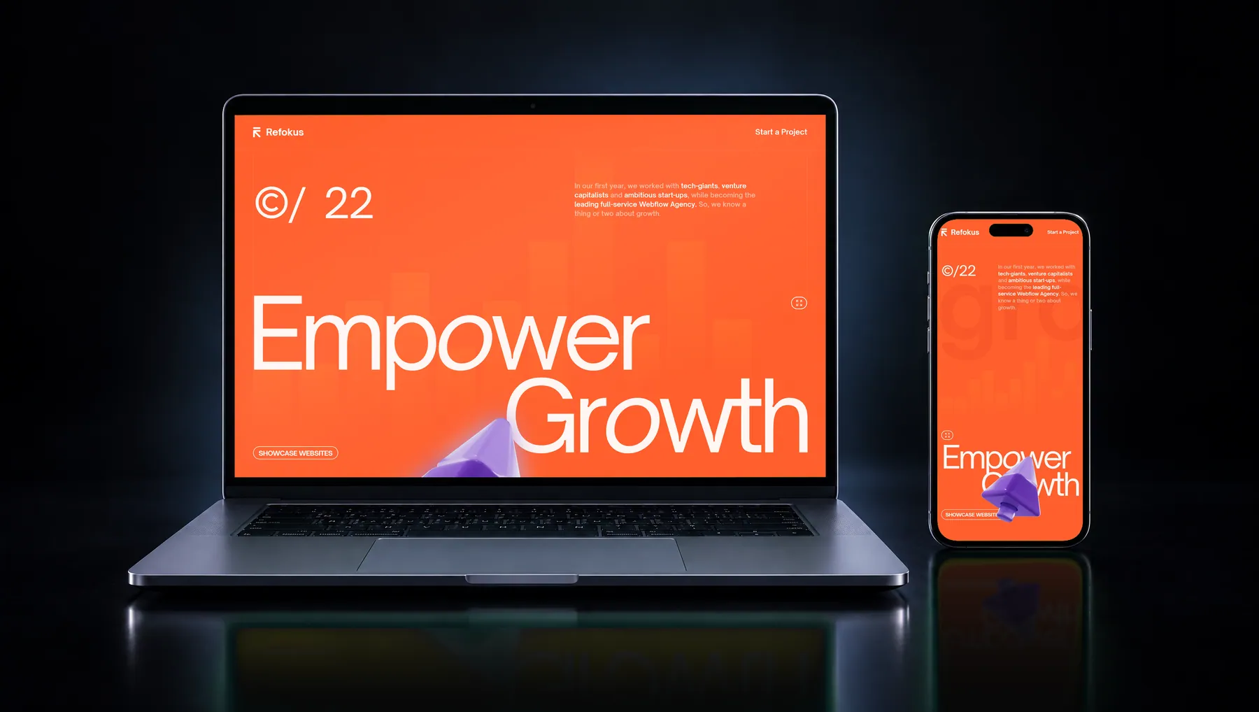 showcase.refokus.com on desktop and mobile