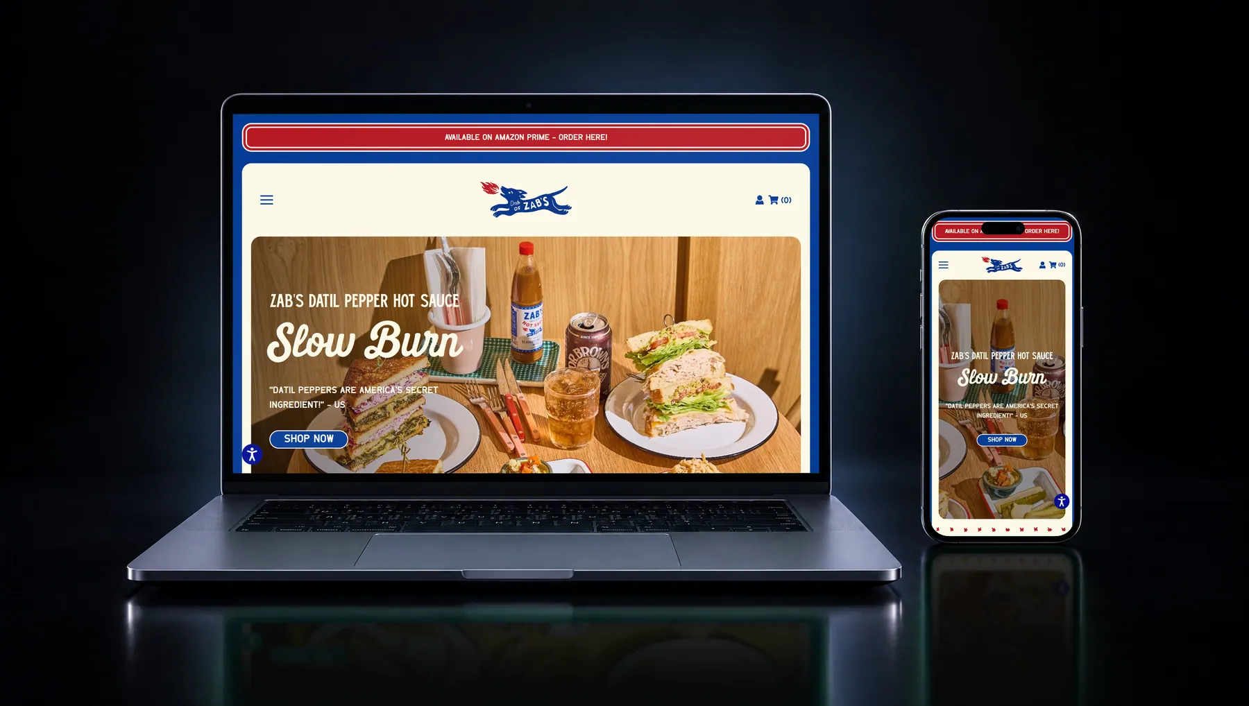 zabssauce.com on desktop and mobile